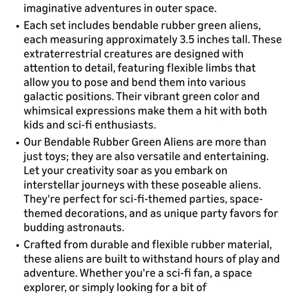 Green Alien Figurine Set - Picture 3 of 3